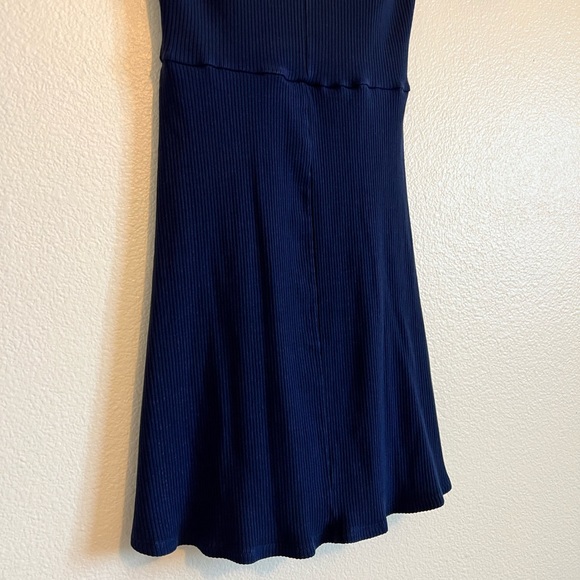 Reformation Ribbed Navy Dress - Picture 8 of 10
